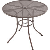 Interion&#174; 36&quot; Round Outdoor Caf&eacute; Table, Steel Mesh, Bronze