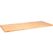 Global Industrial ADA Locker Room Hardwood Bench Top, 48"W x 20"D x 1-1/4"Thick
