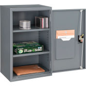 Global Industrial™ Wall Storage Cabinet Assembled 19-7/8"W x 14-1/4"D x 32-3/4"H Gray