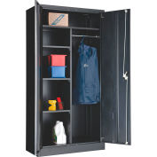 Global Industrial™ Combination Cabinet Assembled 36"W x 18"D x 72"H Black