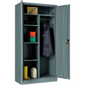 Global Industrial™ Combination Cabinet Assembled 36"W x 18"D x 72"H Gray