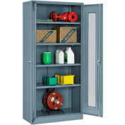 Global Industrial™ Storage Cabinet With Expanded Metal Door Assembled 36x18x78 Gray