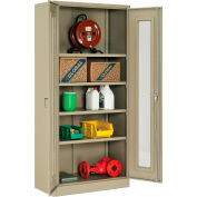 Global Industrial™ Storage Cabinet With Expanded Metal Door Assembled 36"W x 18"D x 78"H Tan