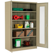 Global Industrial™ Storage Cabinet With Expanded Metal Door Assembled 48x24x78 Tan
