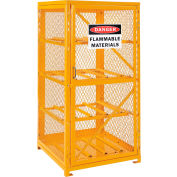 Global Industrial Cylinder Storage Cabinet SGL Door Horizontal, 8 Cylinder Capacity