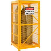 Global Industrial Cylinder Storage Cabinet With Manual Close Single Door, 9 Cylinder Cap.