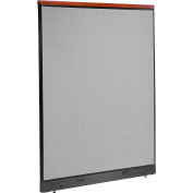 Interion® Deluxe Electric Office Partition Panel, 60-1/4"W x 77-1/2"H, Gray