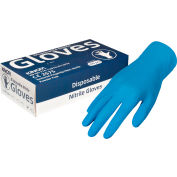 Industrial Grade Nitrile Gloves, Blue, 4 Mil, Large, 100 Gloves/Box