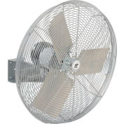 TPI IHP24W, 24 Inch Wall Mount Fan Non-Oscillating 1/3 HP 4300 CFM 1 PH Enclosed Motor