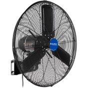 Global Industrial 24" Oscillating Wall Mount Fan, 2 Speed, 7700 CFM, 1/30 HP, Single Phase