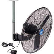 Global Industrial™ 30" Outdoor Rated Industrial Ceiling Mount Fan, 2 Speed, 8,400 CFM, 3/10 HP