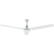 Global Industrial 56" Industrial Ceiling Fan, 4 Speed, 8350 CFM, 120V, White