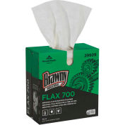 GP Brawny Industrial White FLAX 700 Medium Duty Cloths, 94 Cloths/Box, 10 Boxes/Case - 29609