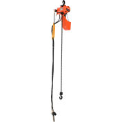 Global Industrial™ Air Chain Hoist, 300 lb Capacity, 10' Lift, Single Reeved, 84 FPM Lift Speed