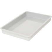 Molded Fiberglass Toteline Stacking Tote 875008 - 25-3/4"L x 17-3/4"W x 4-1/2"H, White