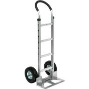 Global Industrial™ Aluminum Hand Truck - Curved Handle - Pneumatic Wheels