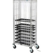 Nexel® Side Load Wire Tray Truck with 39 Tray Capacity