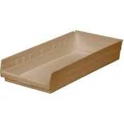 Global Industrial™ Plastic Nesting Storage Shelf Bin 11-1/8W x 11-5/8D x  4H Red - Pkg Qty 12