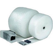 Global Industrial Non Perforated Bubble Rolls, 24"W x 500'L x 3/16"W Thick, Clear, 2/Pack