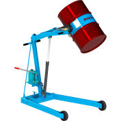 Morse® Mobile Drum Lift and Tilt 400A-60 72" High for 55 Gal Drum - Hand Crank Rotation