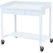 Global Industrial&#153; 5&quot; Polyurethane Caster Set For Extra-Wide Shop Desks