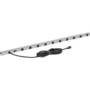 Wiremold 4810BDS20R 48-in 10 Outlet Power Strip and Surge Protector 15-ft Cord, 20Amp