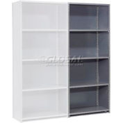 Steel Shelving 20 Ga 48"Wx12"D X85"H Closed Clip Style 5 Shelf Add-On