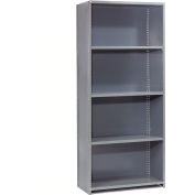 Steel Shelving 20 Ga 48"Wx30"Dx85"H Closed Clip Style 5 Shelf Starter