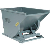 Wright 20077 2 Cu Yd Gray Heavy Duty Self Dumping Forklift Hopper