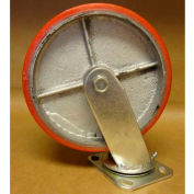 Polyurethane Casters 8 x 2 for Global Industrial™ Self-Dumping & Low Profile Hoppers