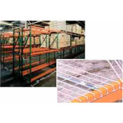 Husky Rack & Wire 184809643120DS Tear Drop Pallet Rack With Wire Deck - 120"W x 48"D x 96"H