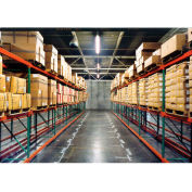 Husky Rack & Wire 183609643096DA Tear Drop Pallet Rack Add-On With Wire Deck - 96"W x 36"D x 96"H