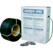 Pac Strapping Poly Dispenser Accessory w/ 1000 Seals, 7200'L x 1/2" Strap Width, Gray
