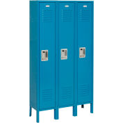Infinity™ Locker Single Tier 12x12x72 3 Door Ready To Assemble Blue