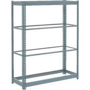 Heavy Duty Shelving 48"W x 12"D x 60"H With 4 Shelves - No Deck - Gray