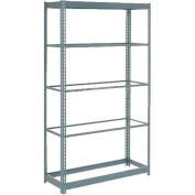 Heavy Duty Shelving 36"W x 12"D x 84"H With 5 Shelves - No Deck - Gray