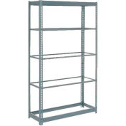 Global Industrial™ Heavy Duty Shelving 36"W x 12"D x 84"H With 5 Shelves - No Deck - Gray