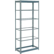 Heavy Duty Shelving 36"W x 24"D x 60"H With 6 Shelves - No Deck - Gray