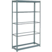 Heavy Duty Shelving 48"W x 12"D x 60"H With 6 Shelves - No Deck - Gray