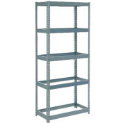 Extra Heavy Duty Shelving 36"W x 12"D x 60"H With 5 Shelves - No Deck - Gray