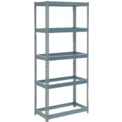 Extra Heavy Duty Shelving 36"W x 18"D x 60"H With 5 Shelves - No Deck - Gray