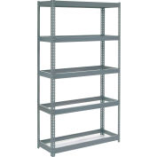 Global Industrial™ Extra Heavy Duty Shelving 48"W x 12"D x 60"H With 5 Shelves, No Deck, Gray