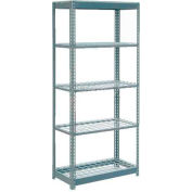 Global Industrial™ Heavy Duty Shelving 36"W x 24"D x 60"H With 5 Shelves - Wire Deck - Gray