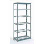 Heavy Duty Shelving 48"W x 12"D x 60"H With 6 Shelves - Wire Deck - Gray