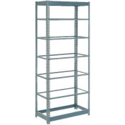 Heavy Duty Shelving 36"W x 24"D x 84"H With 7 Shelves - No Deck - Gray