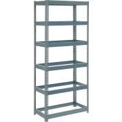 Global Industrial™ Extra Heavy Duty Shelving 36"W x 12"D x 84"H With 6 Shelves, No Deck, Gray