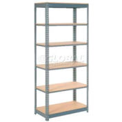 Global Industrial™ Heavy Duty Shelving 48"W x 24"D x 84"H With 6 Shelves - Wood Deck - Gray