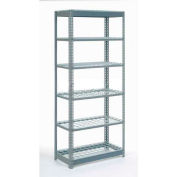 Global Industrial™ Heavy Duty Shelving 36"W x 12"D x 84"H With 6 Shelves - Wire Deck - Gray