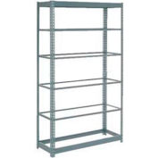 Global Industrial™ Heavy Duty Shelving 48"W x 18"D x 96"H With 6 Shelves - No Deck - Gray