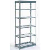 Global Industrial™ Heavy Duty Shelving 48"W x 18"D x 96"H With 6 Shelves - Wire Deck - Gray